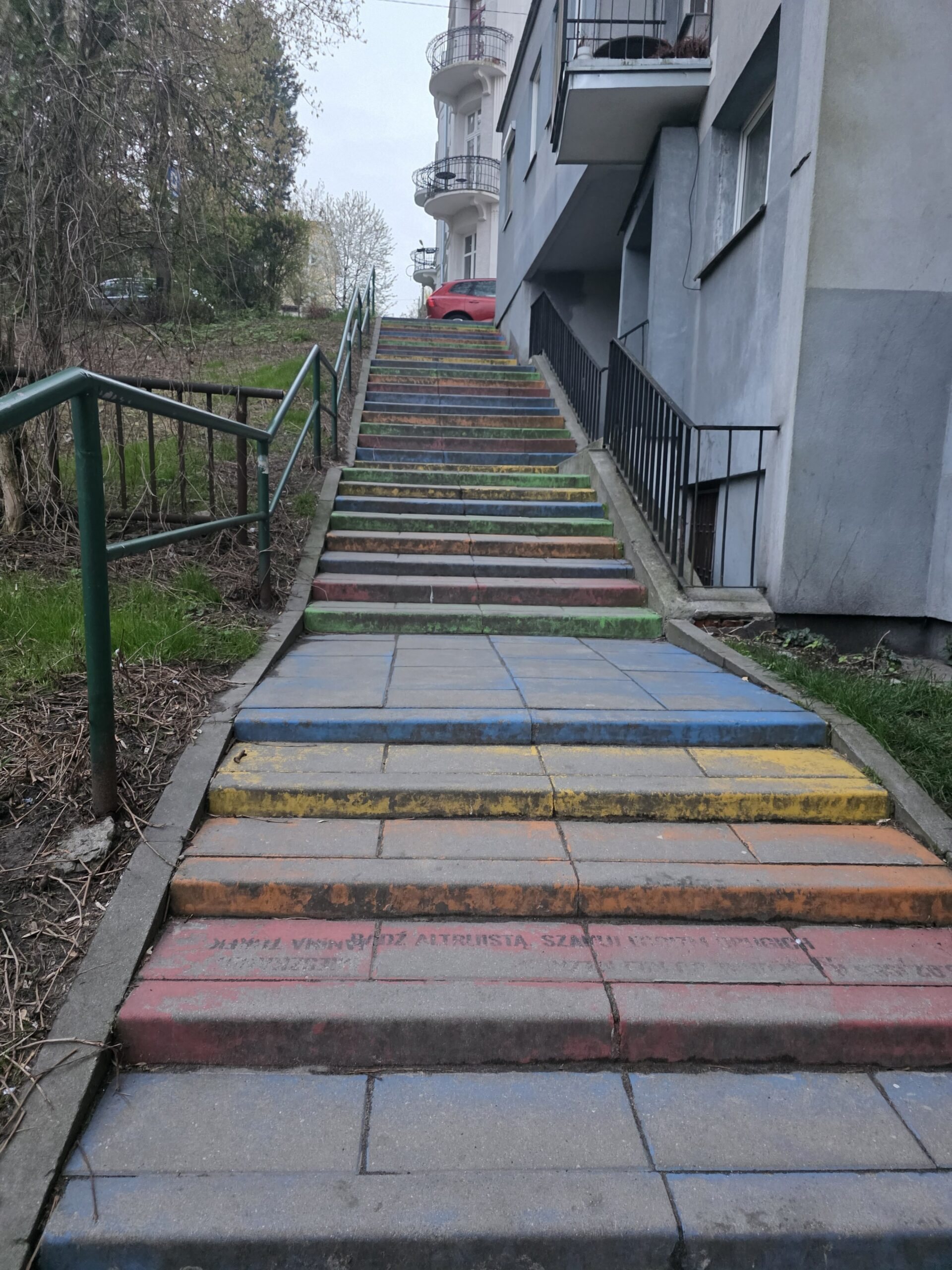 kolorowe schody Kraków